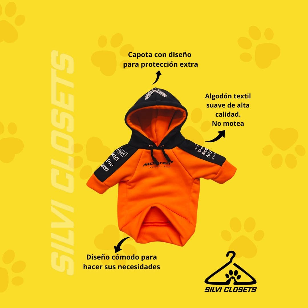 HOODIE MCLAREN ORANGE