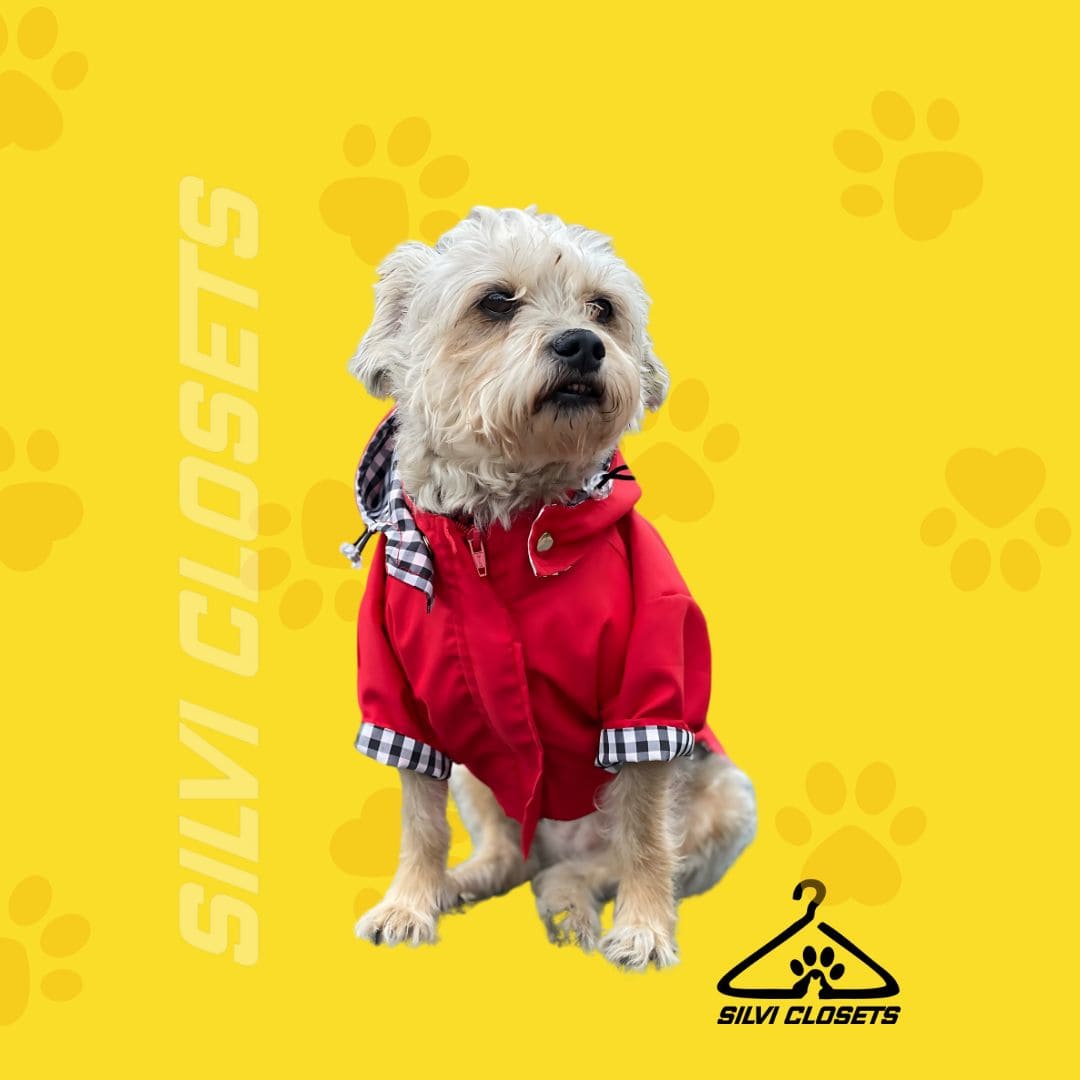 CHAQUETA IMPERMEABLE ROJA