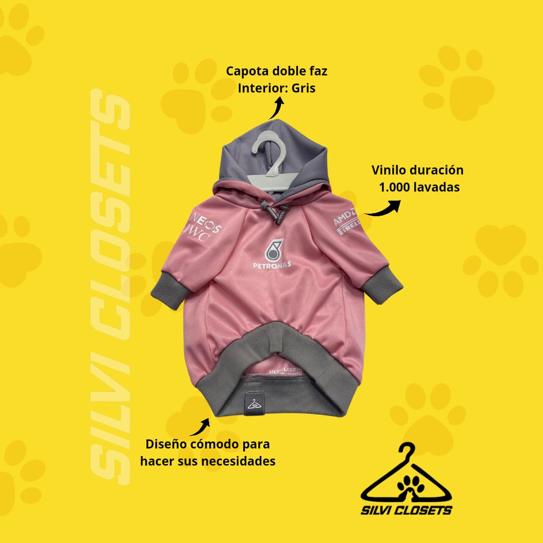 HOODIE MERCEDES BENZ AMG ROSE