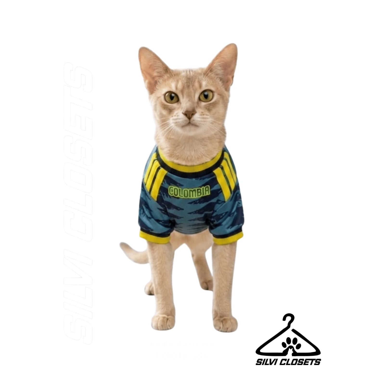 CAMISA DEL MUNDIAL PARA GATOS 2026 AZUL