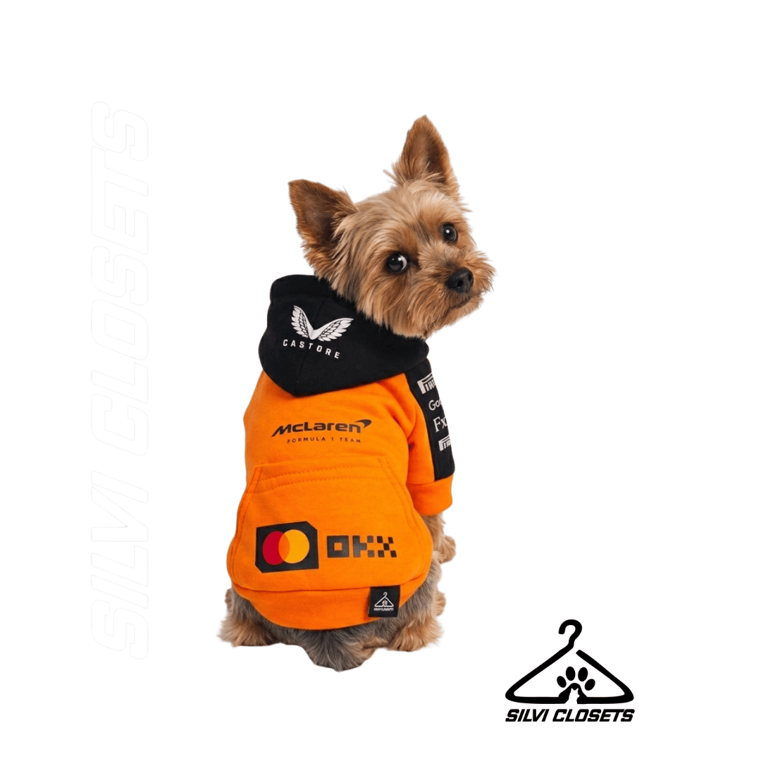 HOODIE MCLAREN ORANGE PERROS