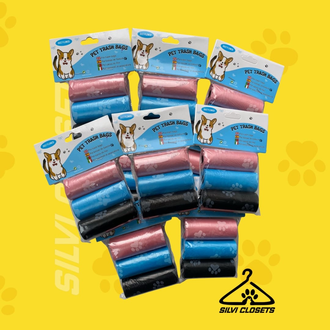 Paquete de bolsas para popó x 15 o 6 rollos