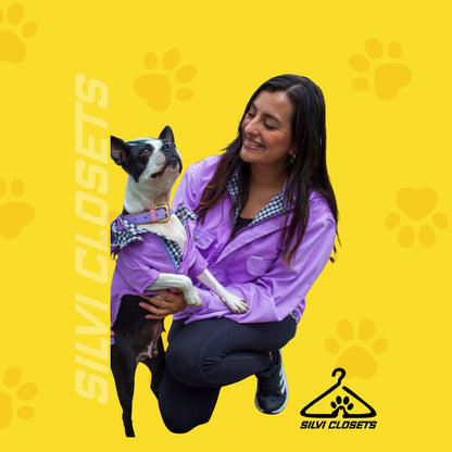 CHAQUETA IMPERMEABLE LILA