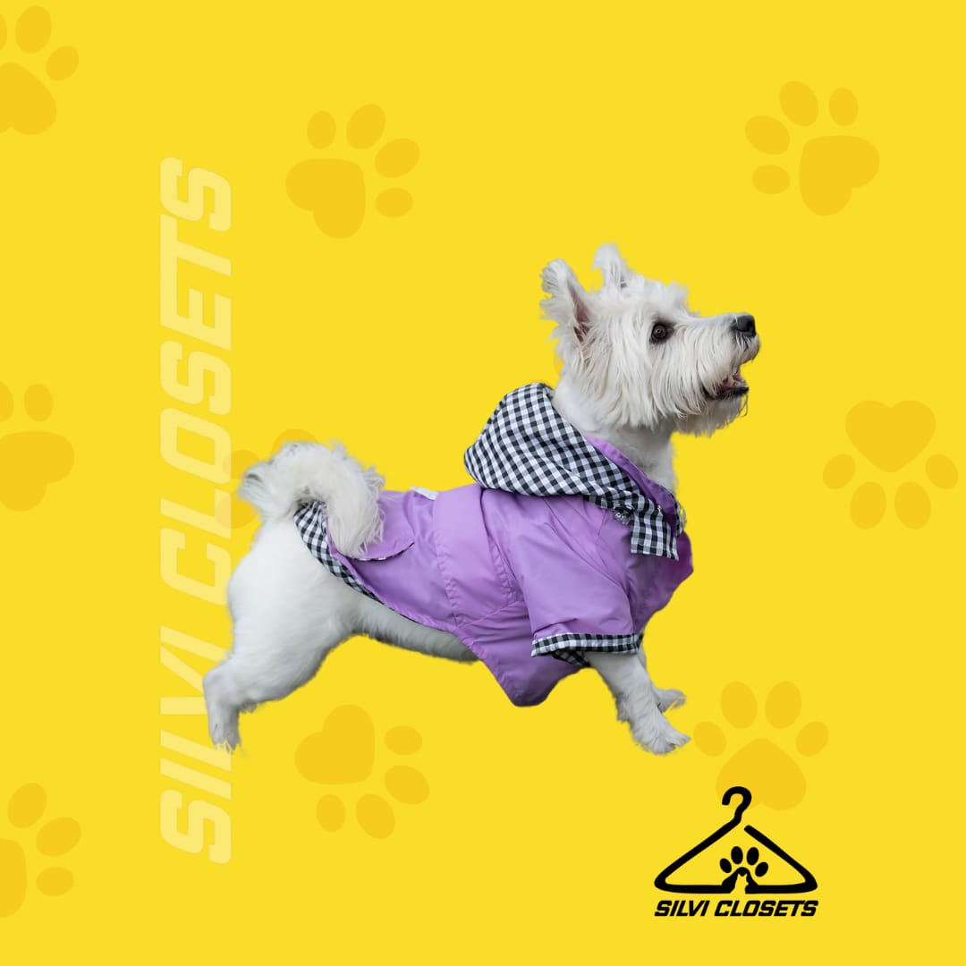 CHAQUETA IMPERMEABLE LILA