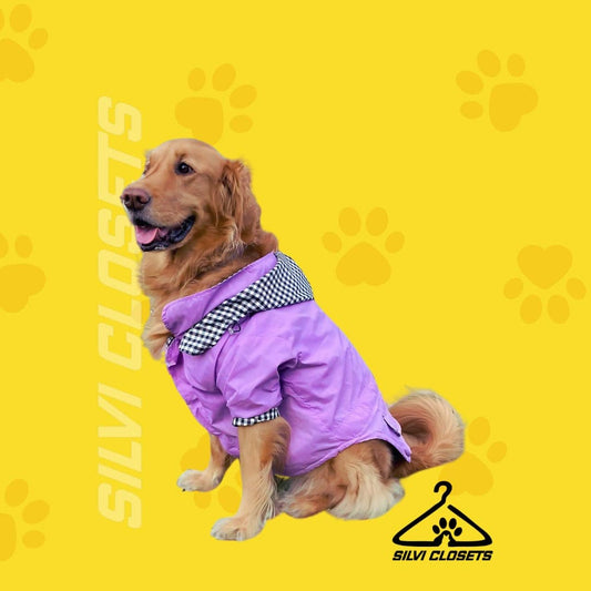 CHAQUETA IMPERMEABLE LILA