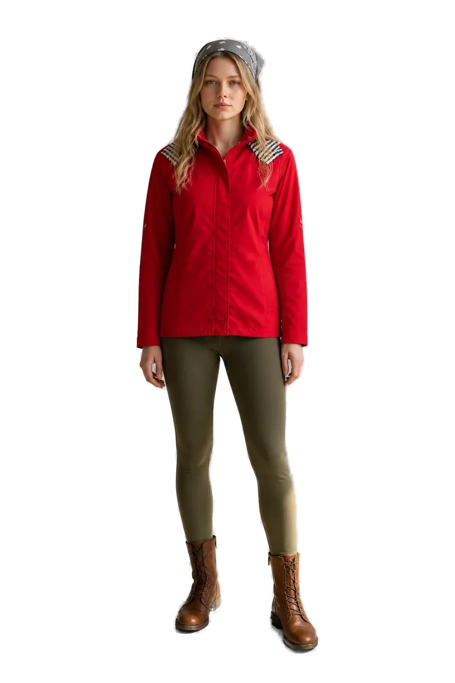 Chaqueta Impermeable Humana Roja